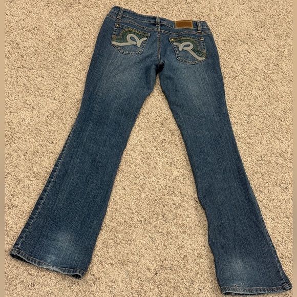 Rocawear Blue Flare Wide Leg Jeans - Picture 4 of 7
